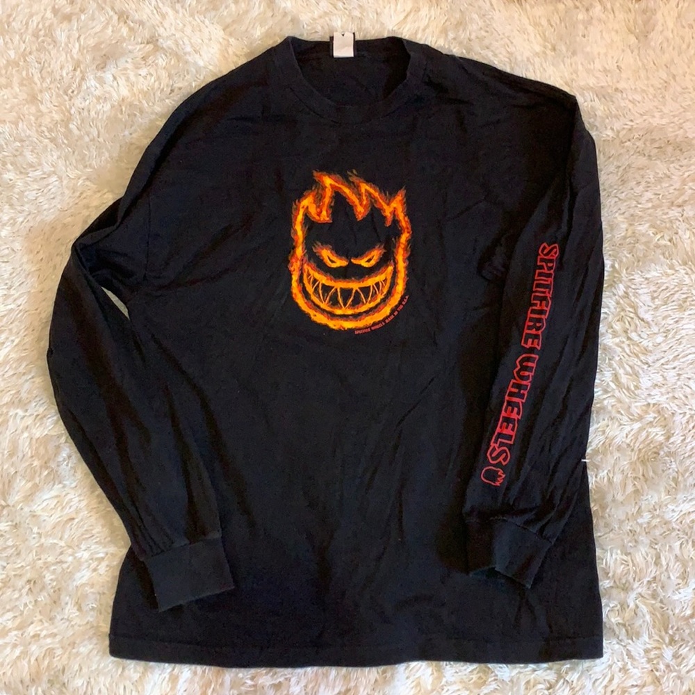 Men’s Spitfire Wheels Long Sleeve T-Shirt